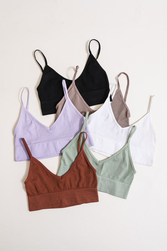 Leto Accessories Low Back Seamless Bralette