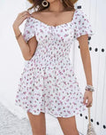 Miss Sparkling | Off-Shoulder Ditsy Floral Ruffle Mini Dress