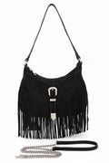 The Dakota Buckle Fringe Bag