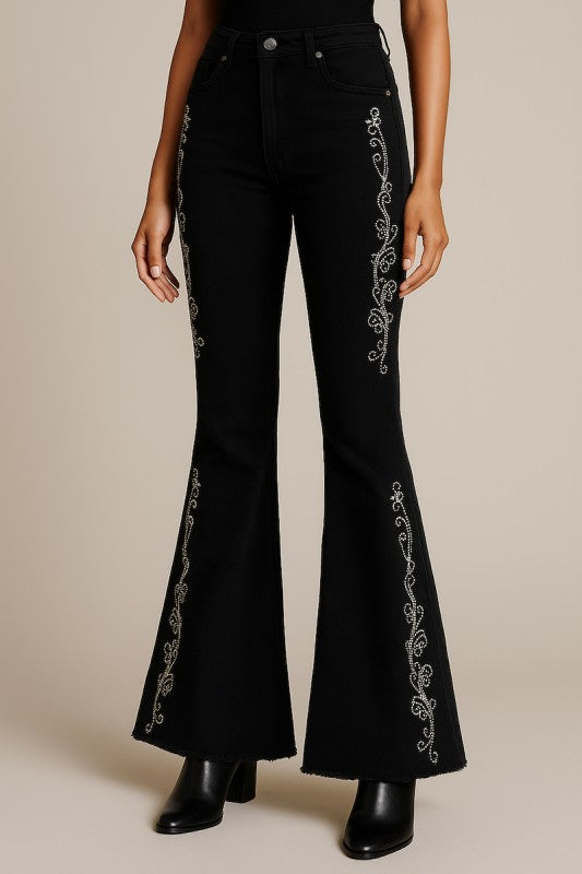 GJG Denim Midnight Rodeo Bell Bottom Jean - Inseam 30 or 34