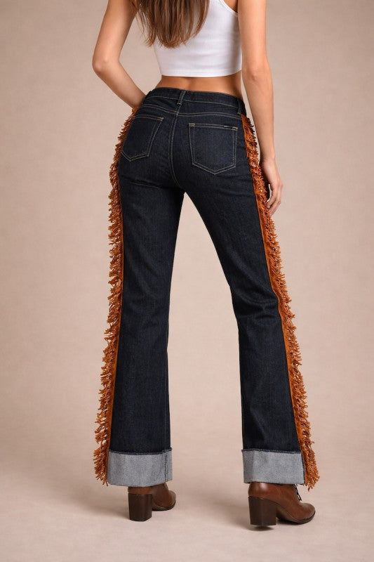 GJG Denim | Gary Low Rise Fringe Jean