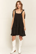 Jade by Jane | Square Neck Ruffle Dress