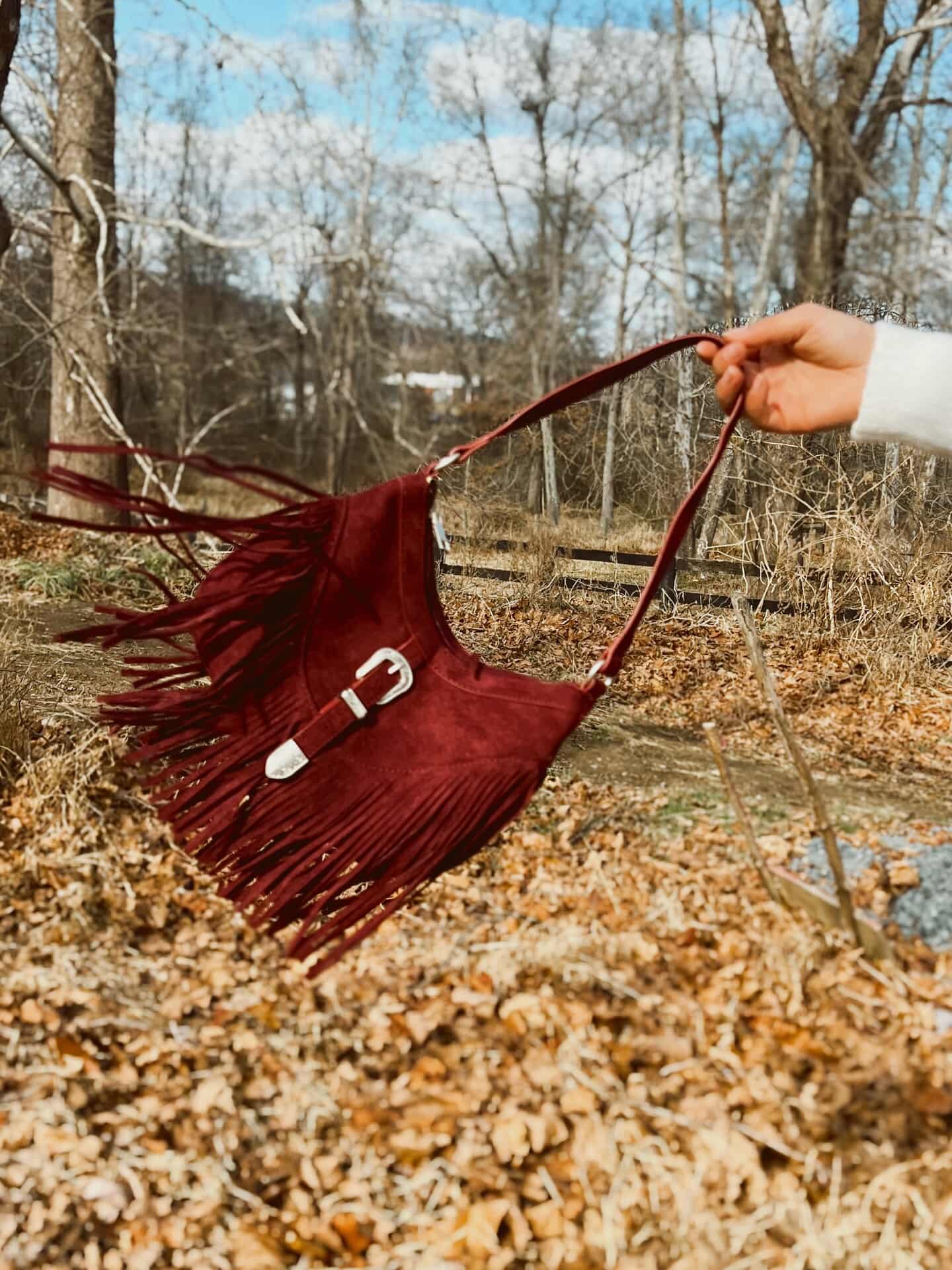The Dakota Buckle Fringe Bag