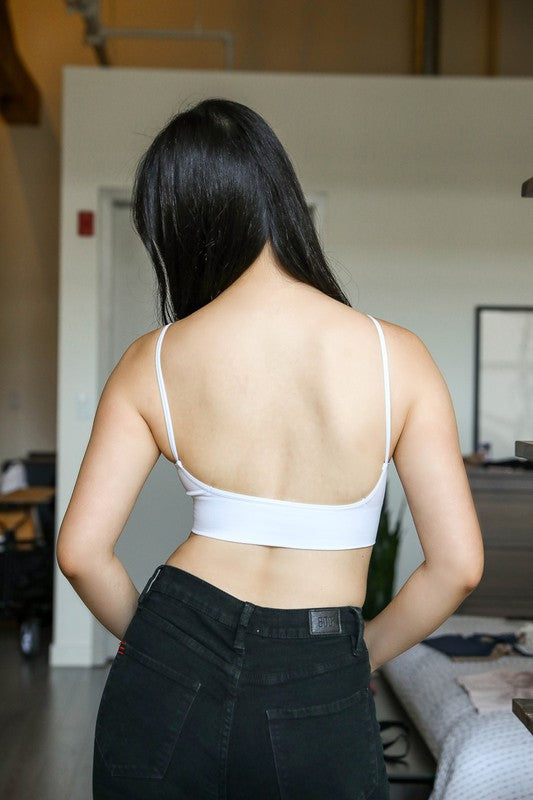 Leto Accessories Low Back Seamless Bralette