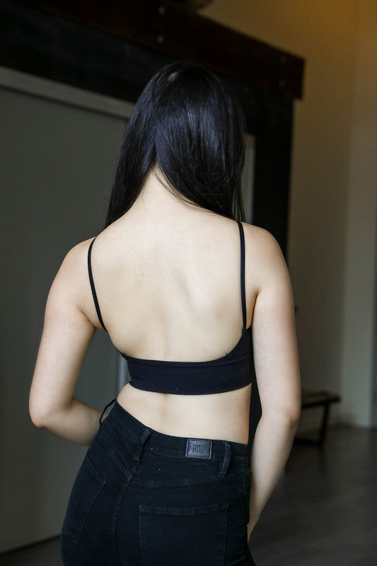 Leto Accessories Low Back Seamless Bralette