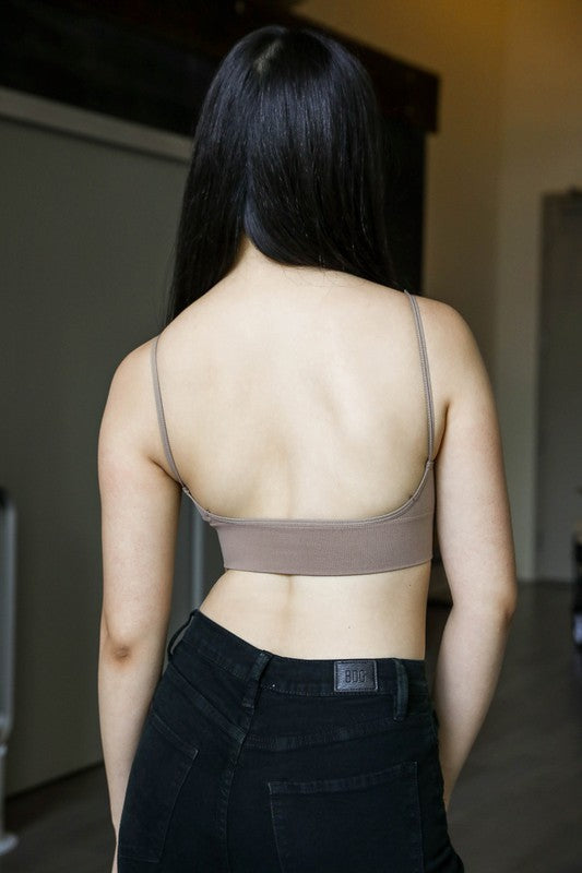 Leto Accessories Low Back Seamless Bralette