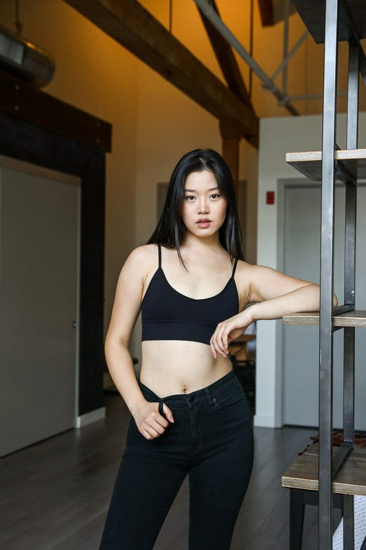 Leto Accessories Low Back Seamless Bralette