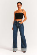 GJG Denim Gary Low Rise Rhinestone Jean Monterey Wash