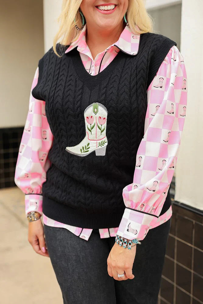 Layerz Clothing | Kodi Sweater Vest - Black