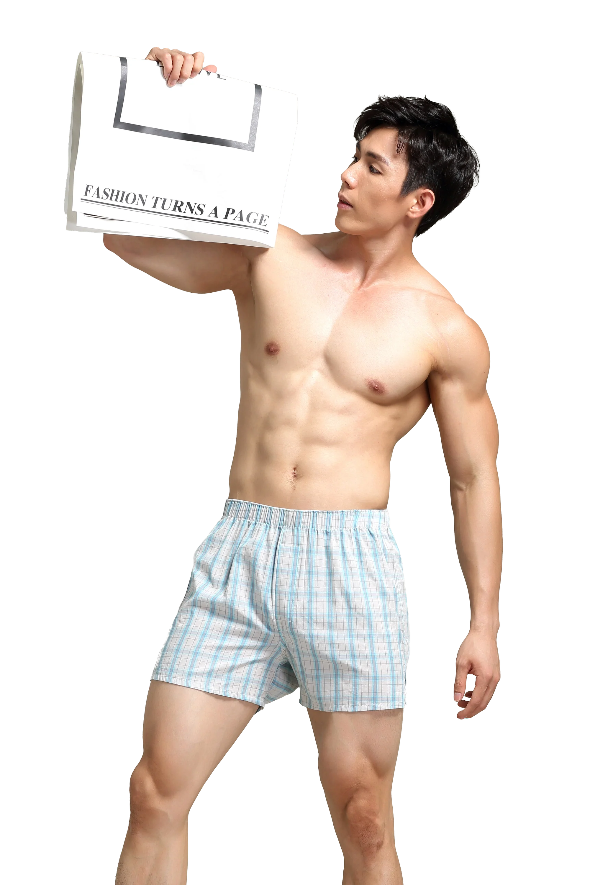 Men's Checkered Cotton Shorts - Comfortable & Relaxed Fit