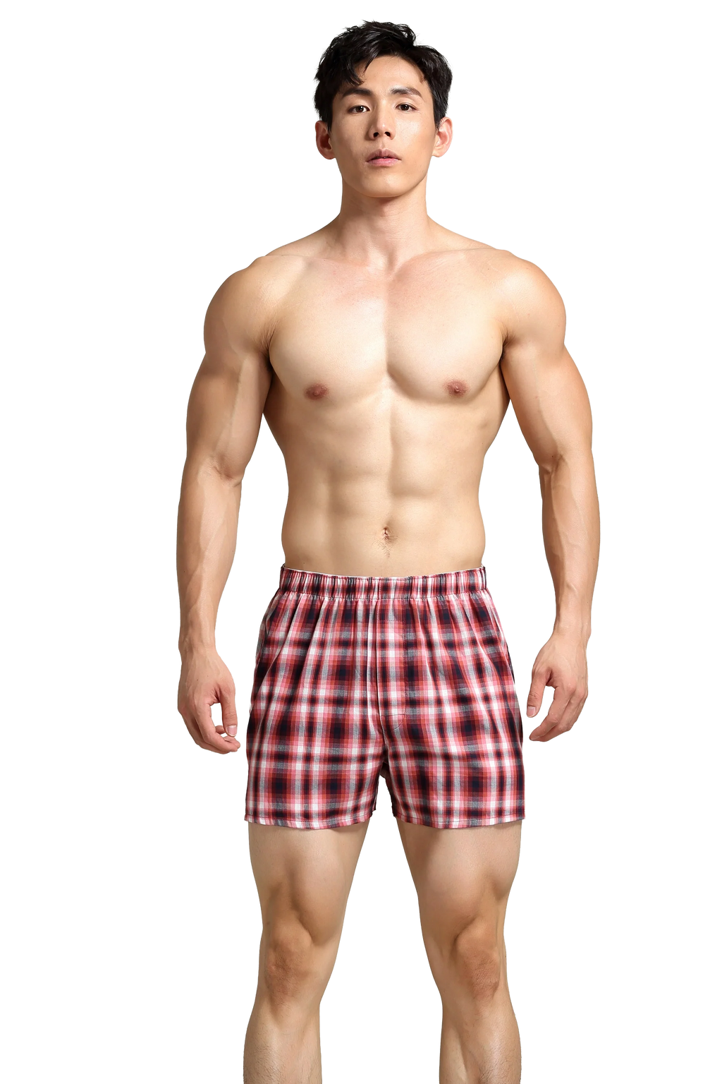 Men's Checkered Cotton Shorts - Comfortable & Relaxed Fit