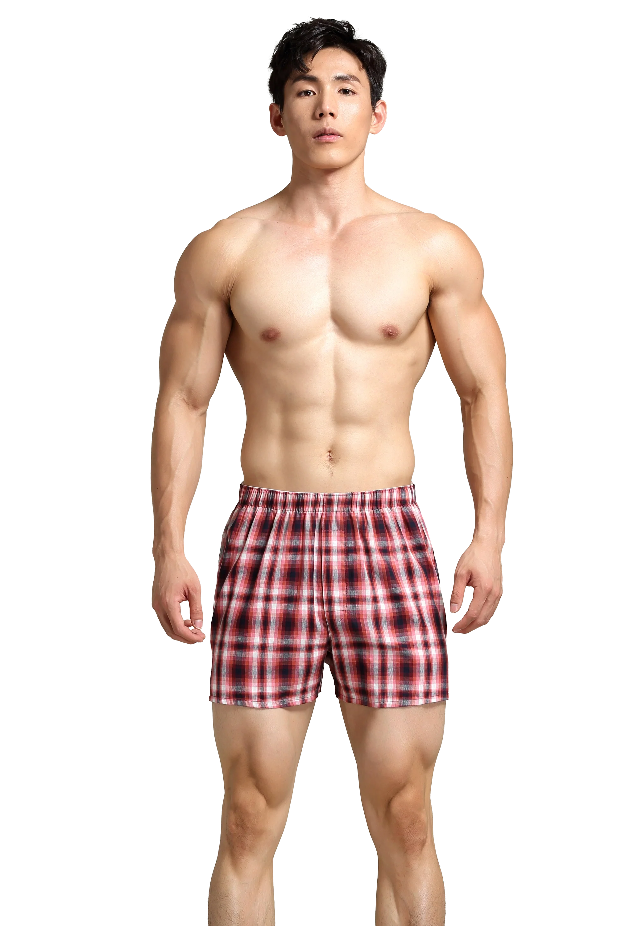Men's Checkered Cotton Shorts - Comfortable & Relaxed Fit
