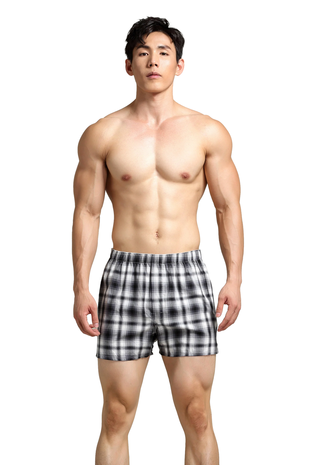 Men's Checkered Cotton Shorts - Comfortable & Relaxed Fit