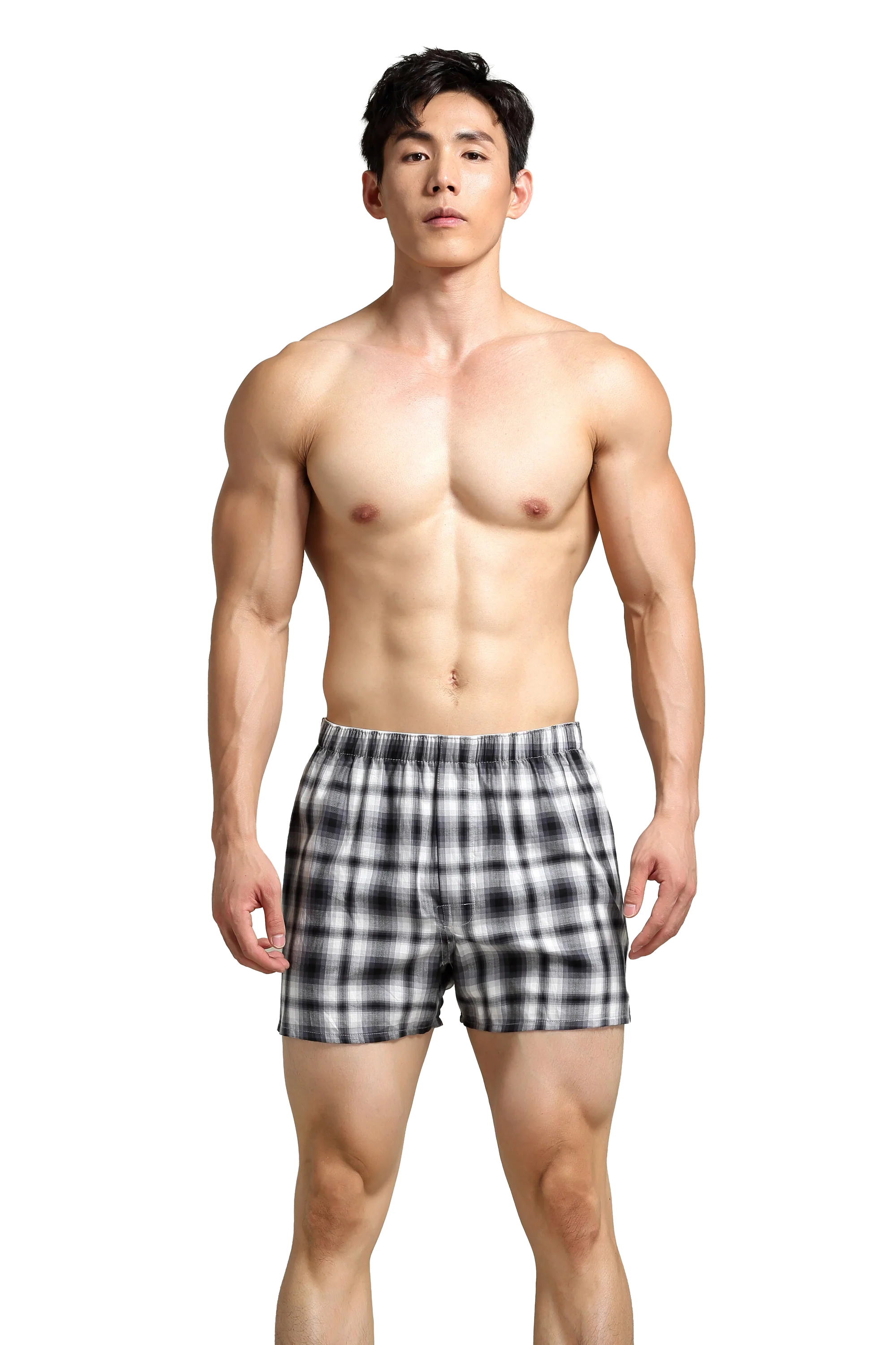 Men's Checkered Cotton Shorts - Comfortable & Relaxed Fit