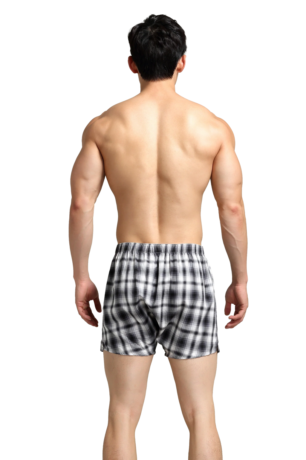 Men's Checkered Cotton Shorts - Comfortable & Relaxed Fit
