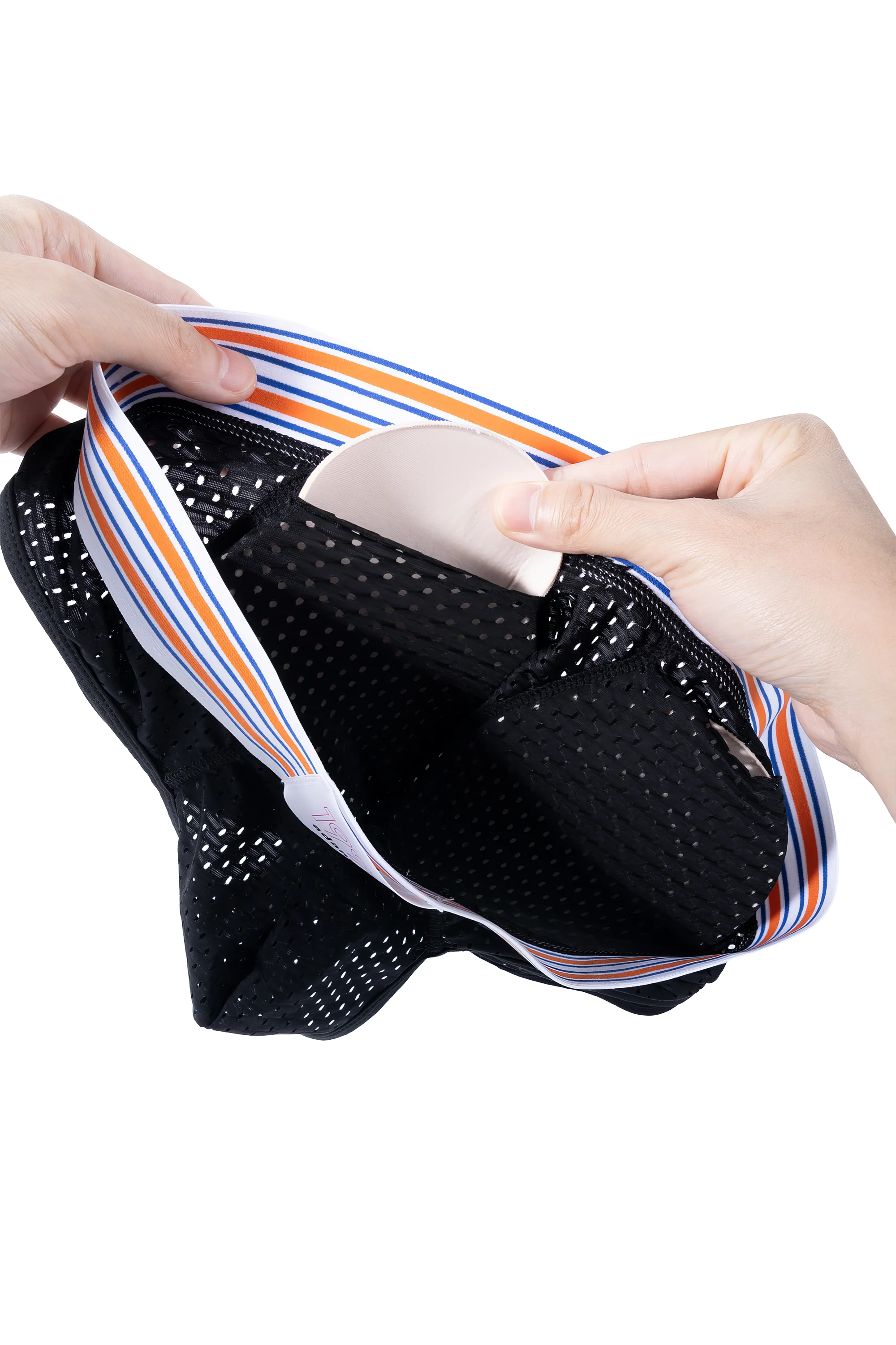 Men’s Mesh Briefs with Detachable Padding for Enhanced Shape