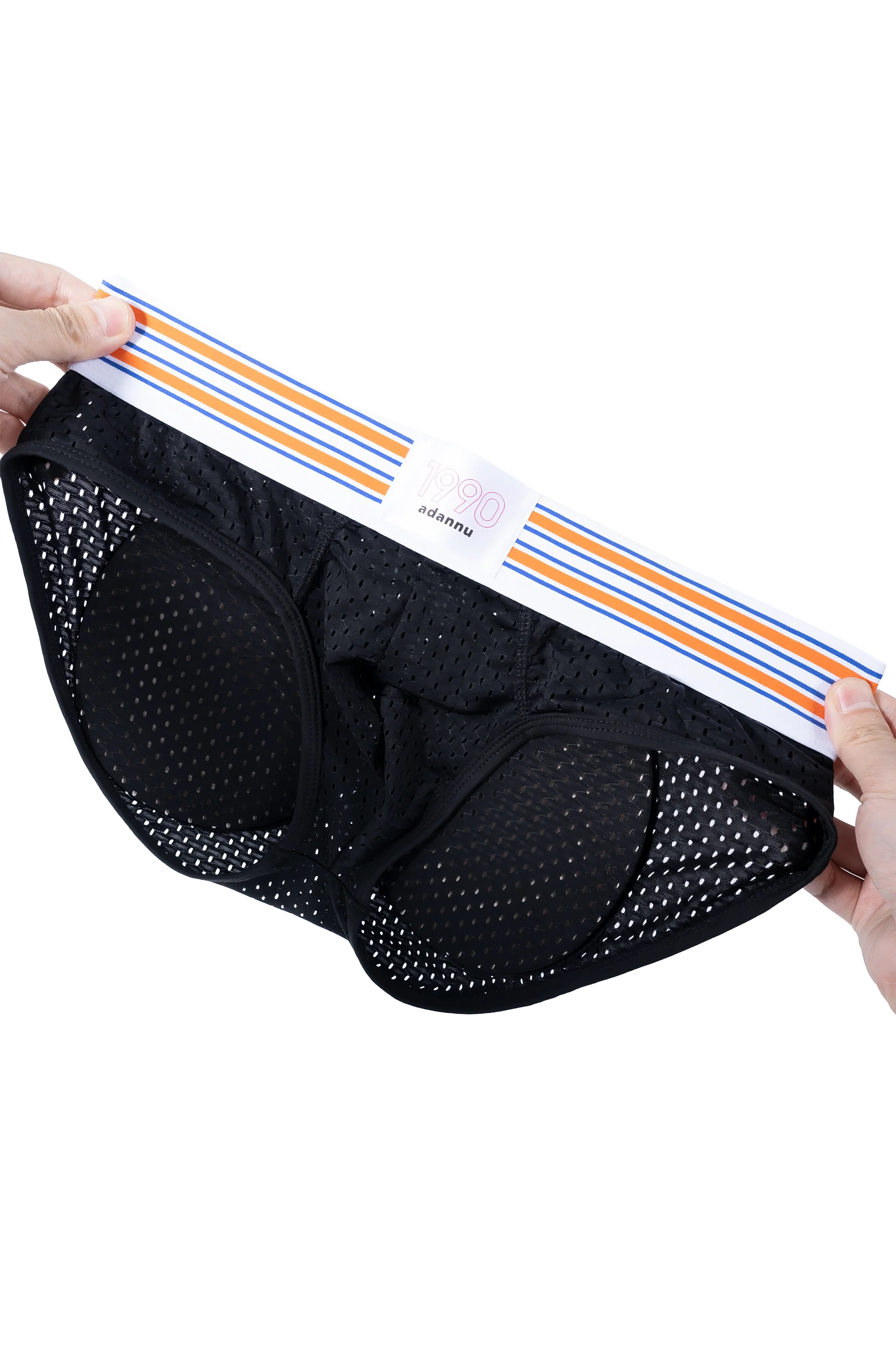 Men’s Mesh Briefs with Detachable Padding for Enhanced Shape