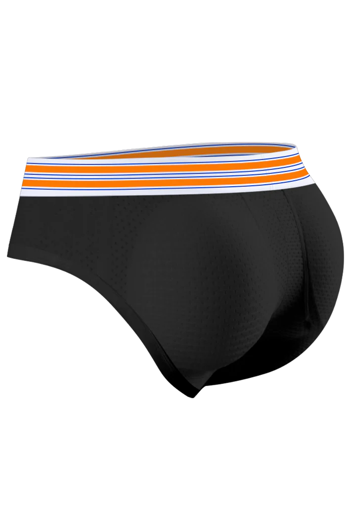 Men’s Mesh Briefs with Detachable Padding for Enhanced Shape