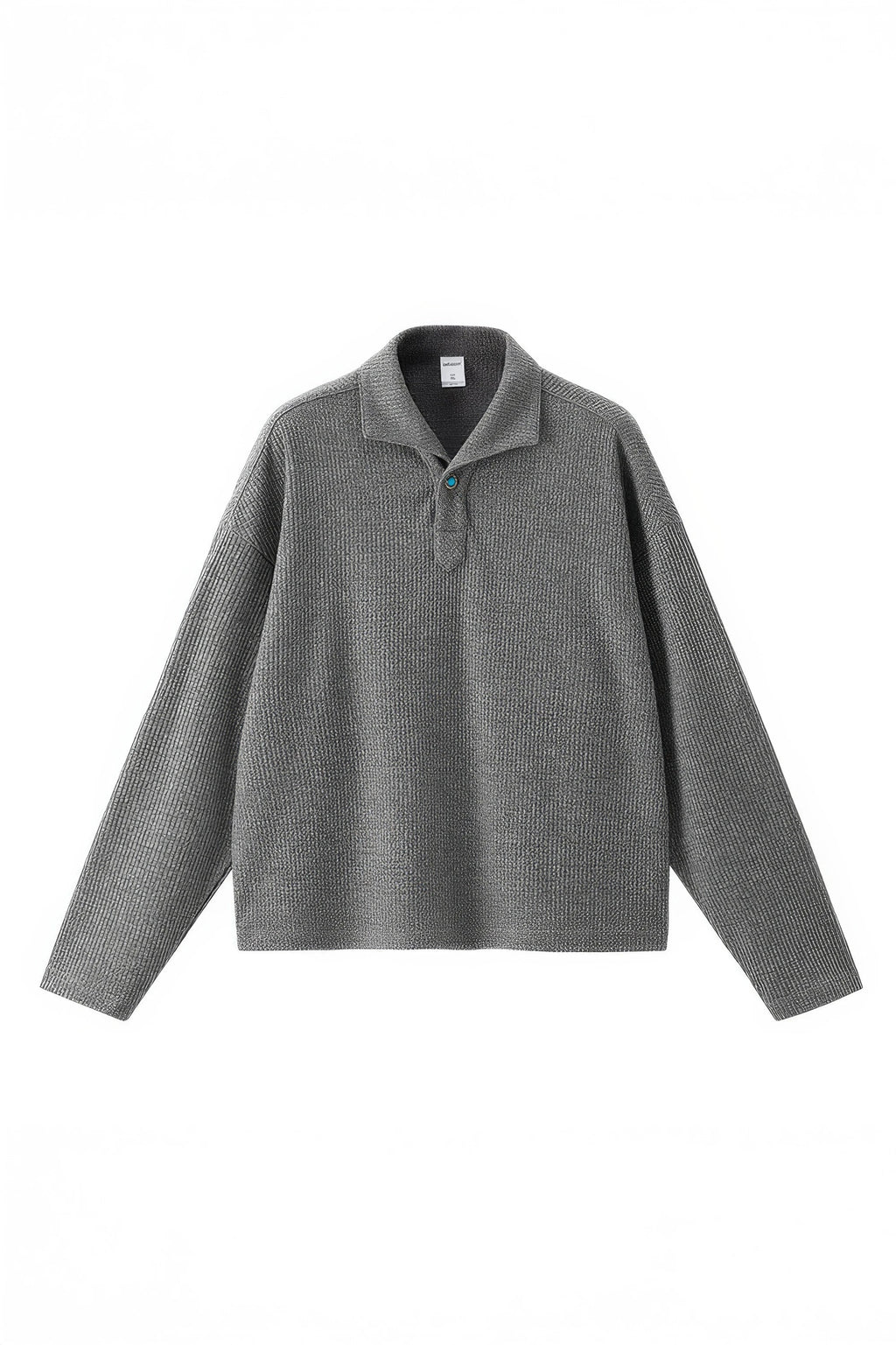 Vintage Italian Polo Shirt - Long Sleeve, Loose Fit, Classic Collared