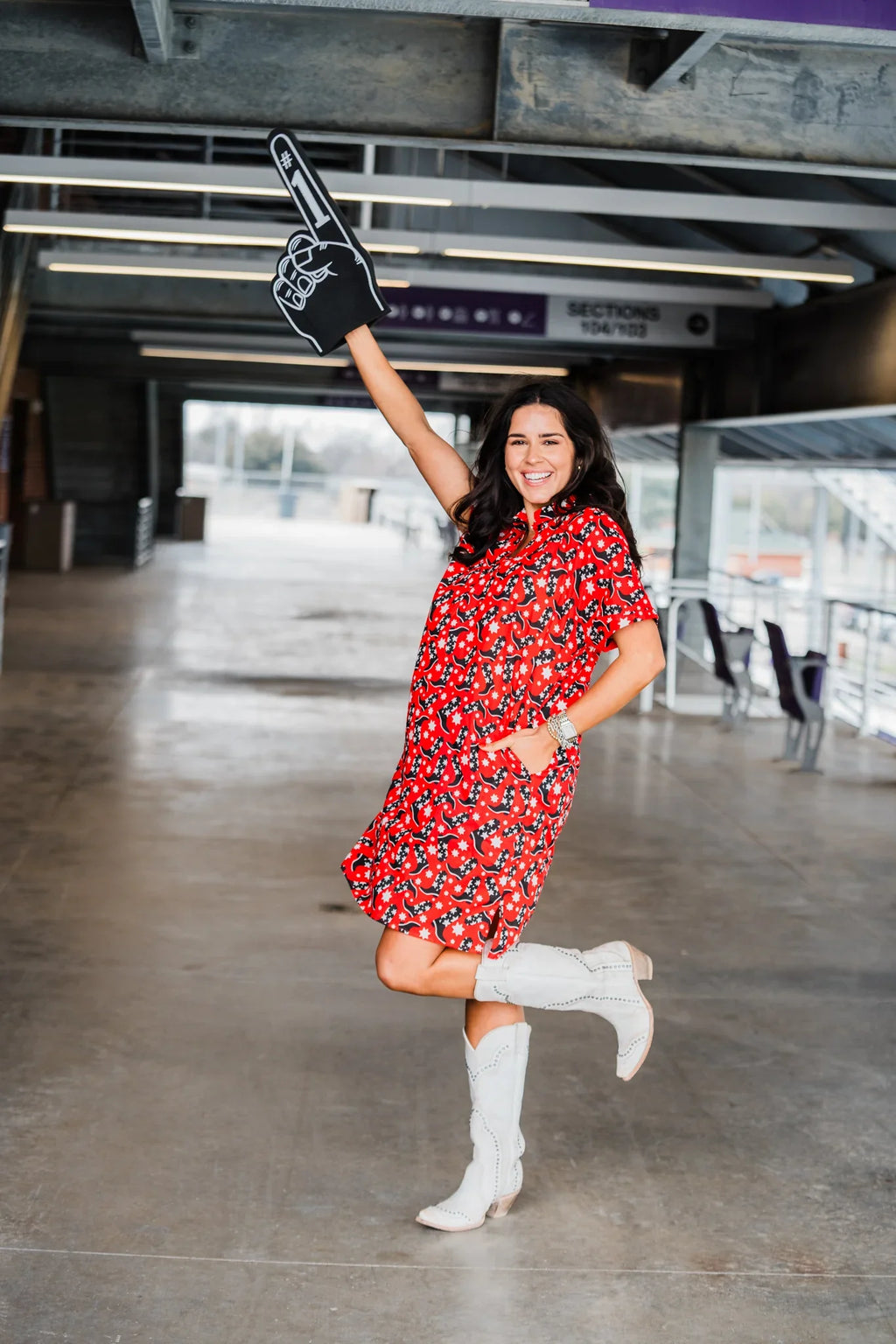 Layerz Clothing | Tailgate Dress - Red/Black