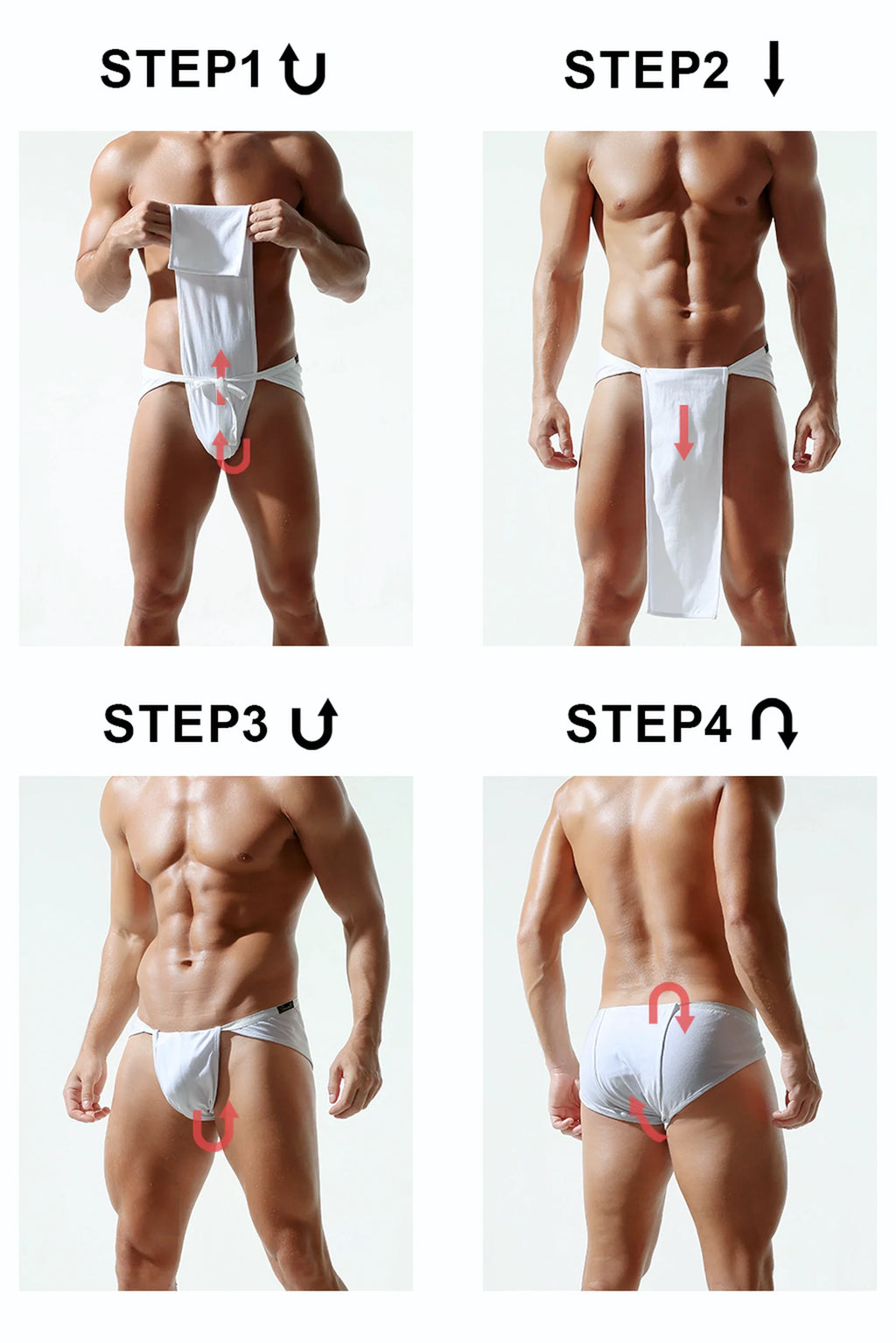 Men’s Sexy Japanese Sumo Briefs – Triangle Design